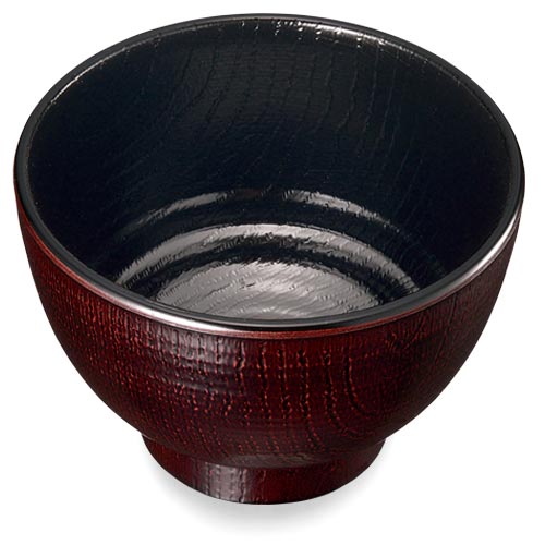 山中塗 あけぼの椀（内黒）