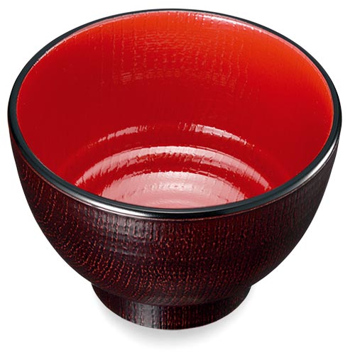 山中塗 あけぼの椀（内朱）