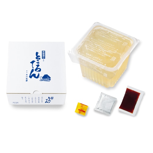 ところてん（4食分） 1箱（4個入 特製だれ・薬味・からし付）