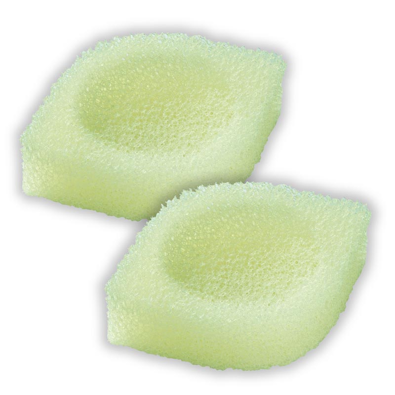 茶っぱのスポンジ石けん置き2個入 1袋（スポンジ×2個入）