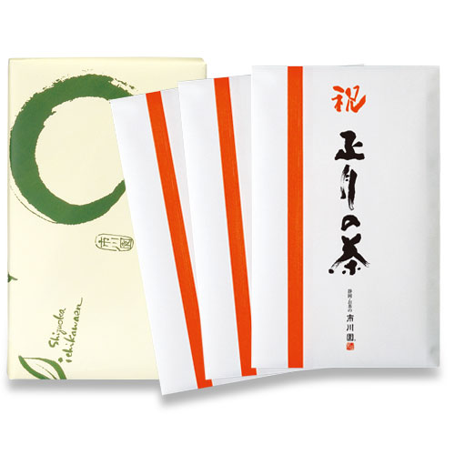 正月の茶60g袋3個 箱入包装 1箱（60gたとう包装3個入）