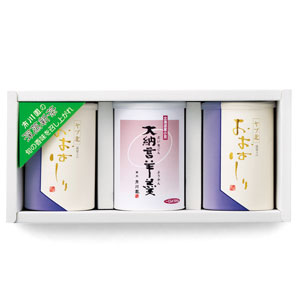 おおはしり100g缶2本（新茶）・大納言羊羹