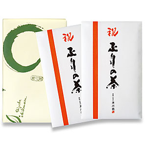 正月の茶60g袋2個 箱入包装