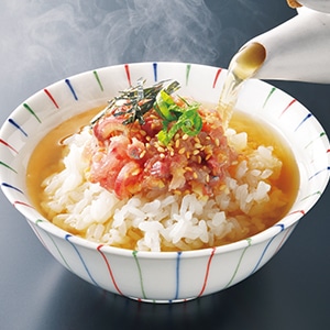 5月号　アジのたたき だし茶漬