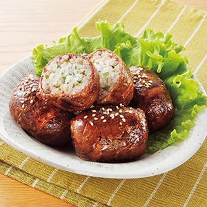 10月号　肉巻きおむすび