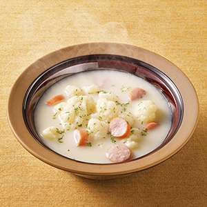 2月号　カリフラワーの和風豆乳スープ