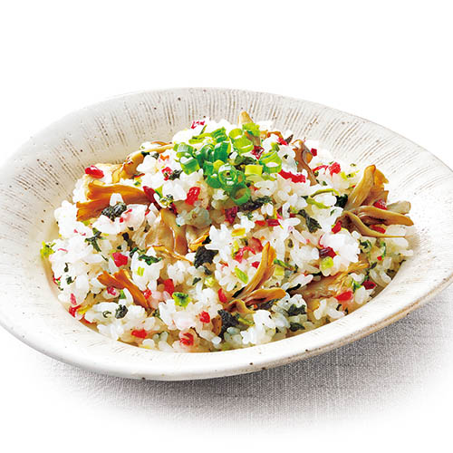 秋の花むすび炒飯