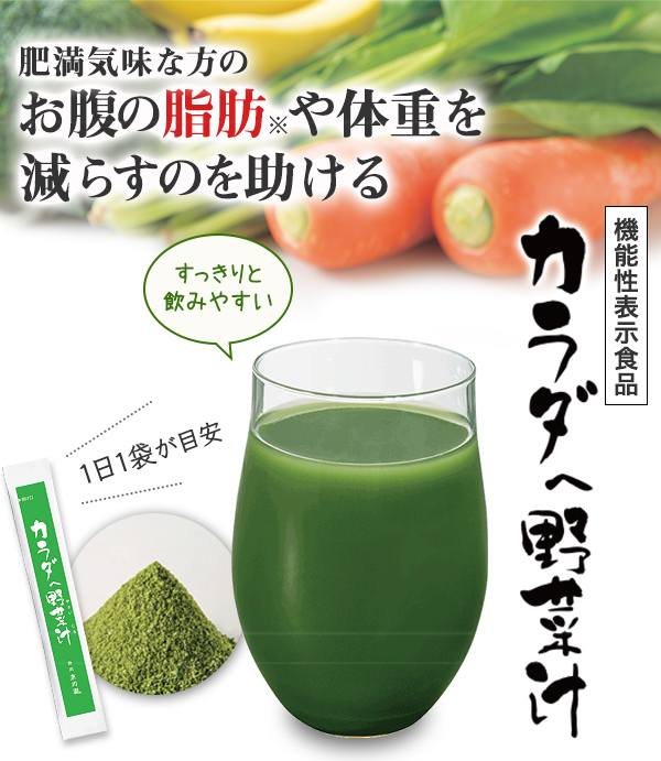 カラダへ野菜汁7（機能性表示食品） 1箱（3.8g×7袋入）の通販｜静岡茶 