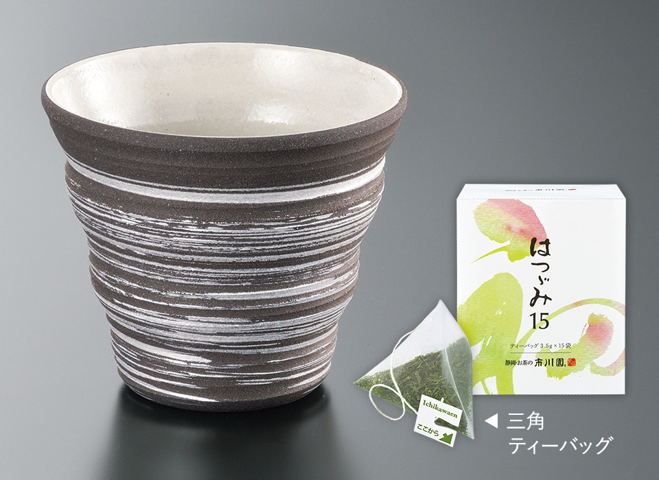 京都 たち吉製「はつづみ・銀彩タンブラー」セット