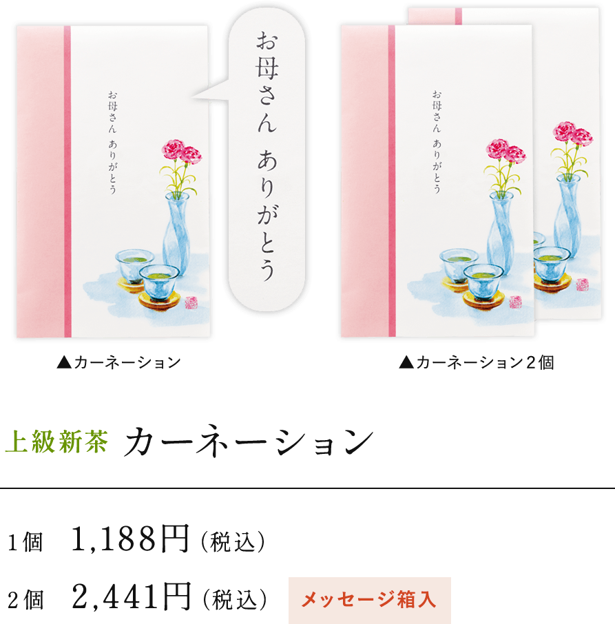 上級新茶 カーネーション