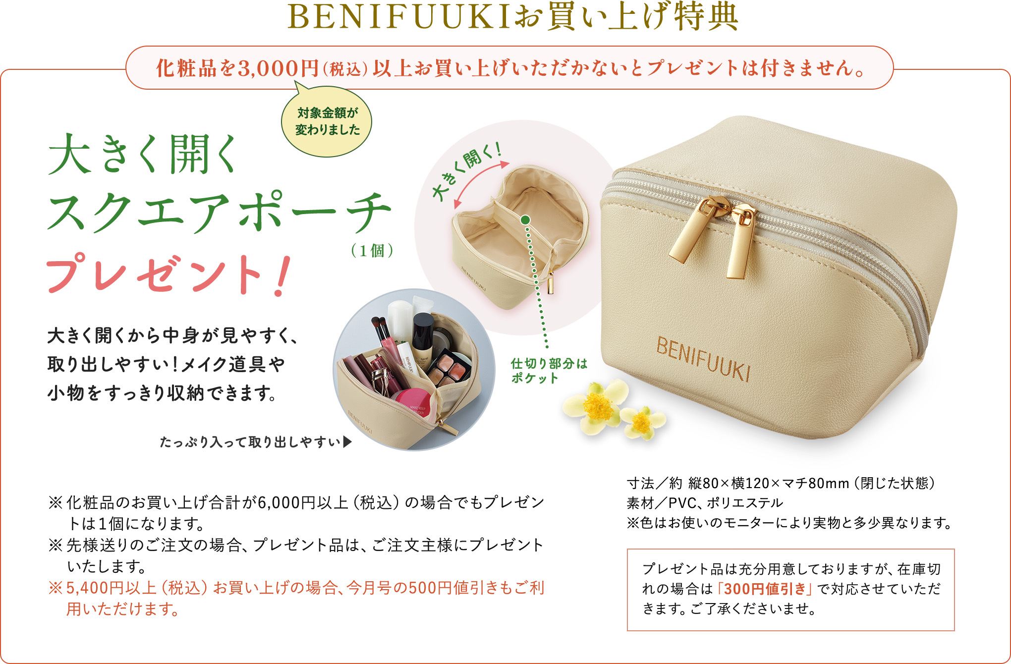 BENIFUUKIお買い上げ特典
