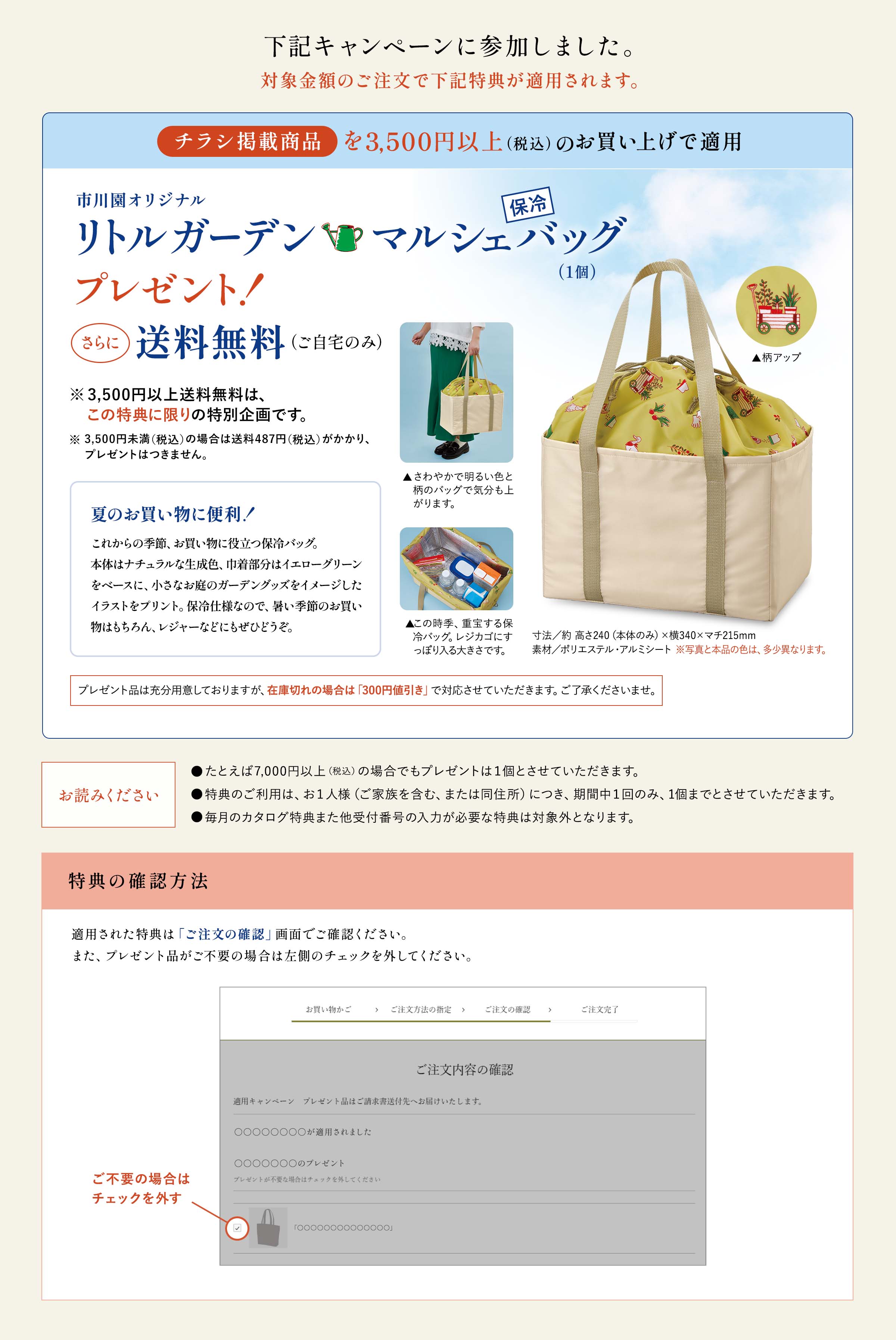 適用キャンペーンの詳細情報