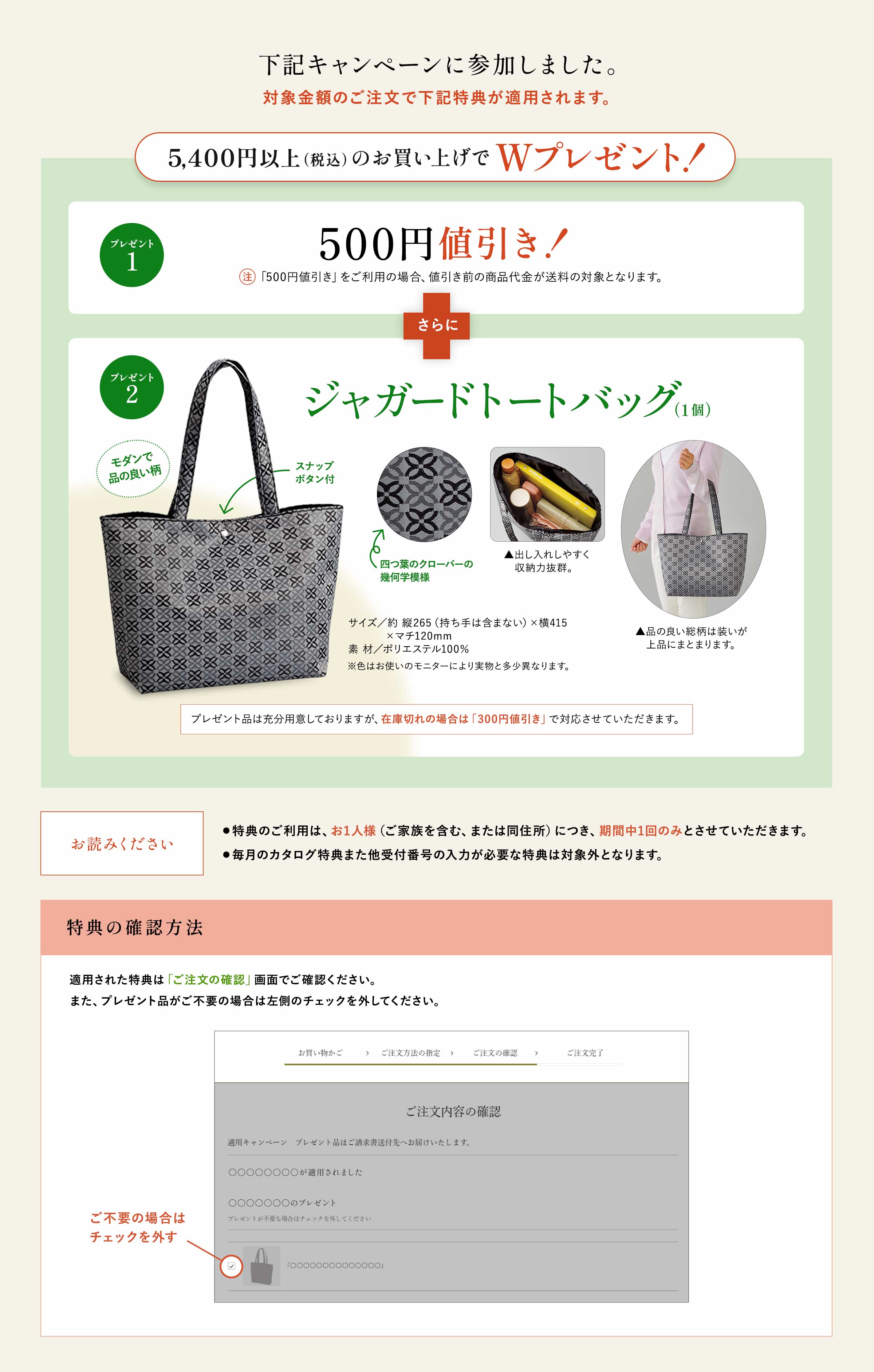 適用キャンペーンの詳細情報