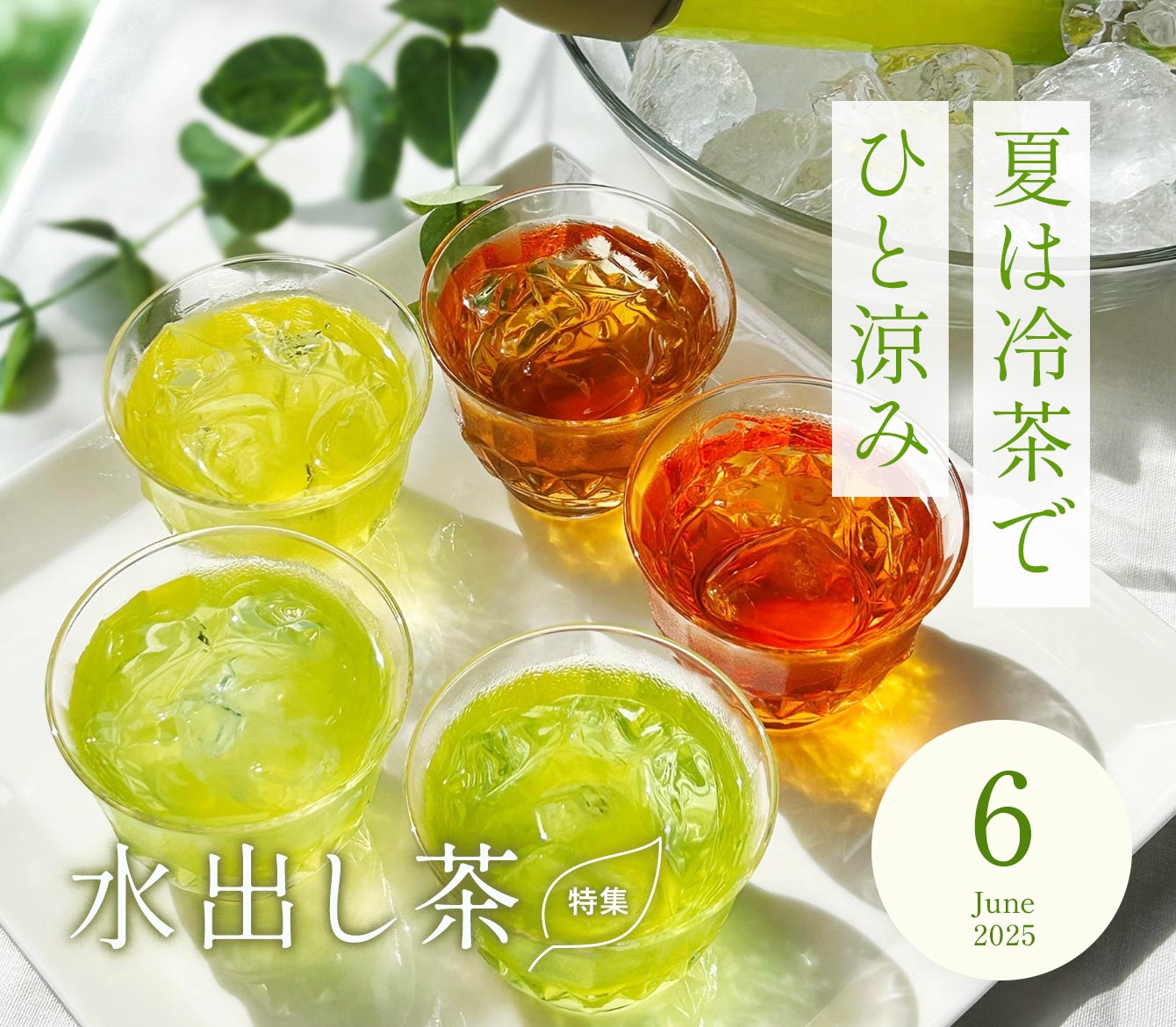 2025年6月号 夏は冷茶でひと涼み